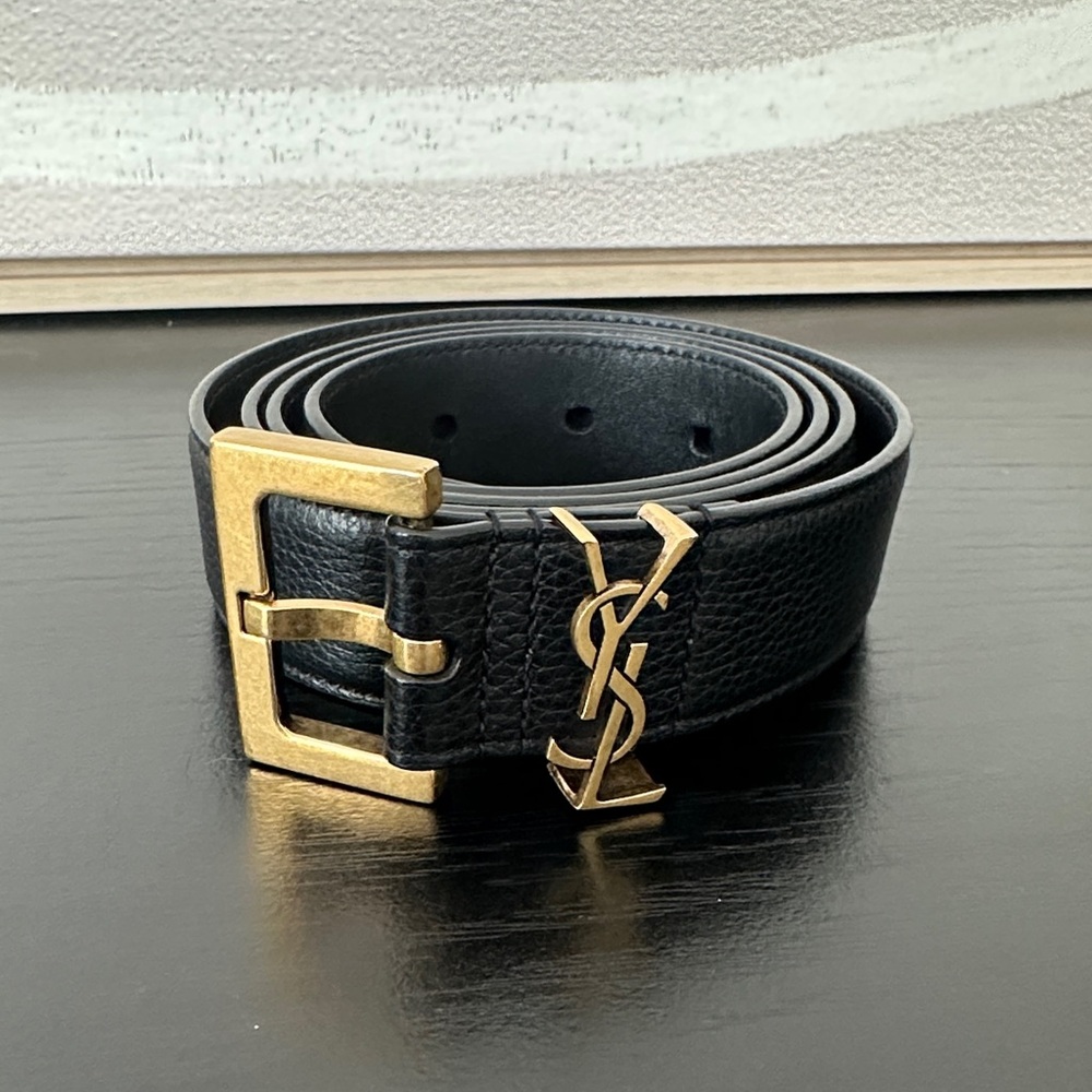 Women’s Black YSL Belt